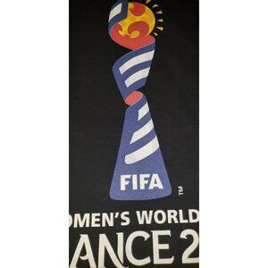 FIFA Women's World Cup Logo France 2019 LARGE SHIRT Black New w/o tags B2
